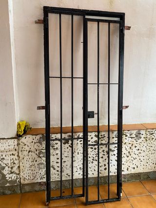 Cancela de reja doble