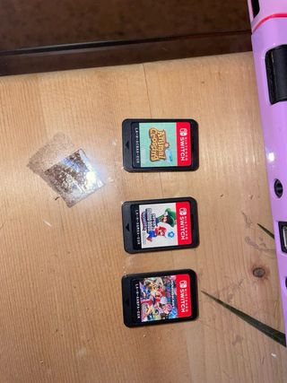 Nintendo Switch Rosa + Funda + 3 Juegos