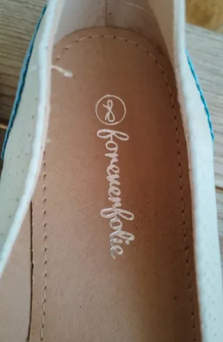 Mocasines Forever Foile Azul/Blanco Talla 37