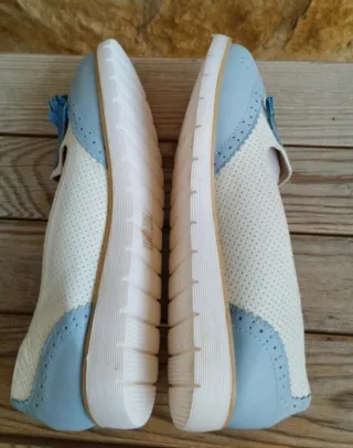 Mocasines Forever Foile Azul/Blanco Talla 37