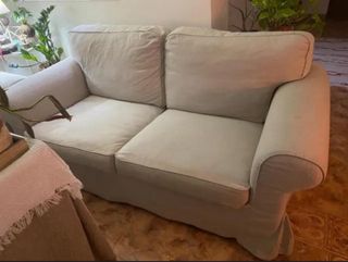 Funda sofá Ektorp 2 plazas beige
