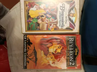 Películas VHS Disney: Blancanieves y Rey León 2