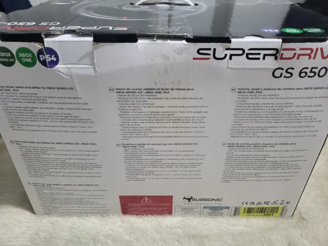 Volante Superdrive GS650-X con Palanca