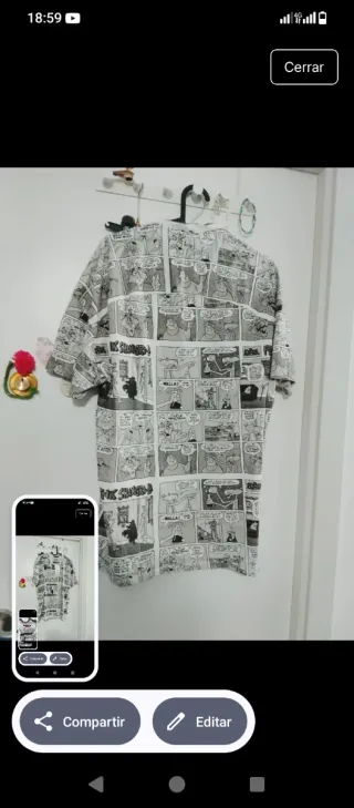 Camiseta Zara Pantera Rosa Talla M Nueva