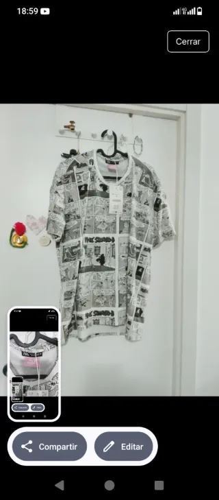 Camiseta Zara Pantera Rosa Talla M Nueva