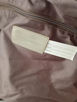 Bolsa viaje deporte Adolfo Dominguez Beige/Plata