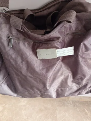Bolsa viaje deporte Adolfo Dominguez Beige/Plata