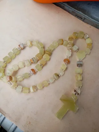 Rosario Vintage Ónix y Cruz