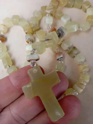 Rosario Vintage Ónix y Cruz