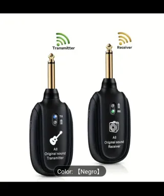 Sistema Inalámbrico Guitarra A8 TX/RX