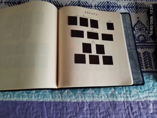 Álbum Hojas España 1854-1972 Filoestuches Negros