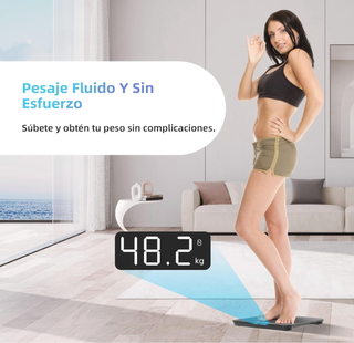 Báscula de baño digital Healthkeep negra