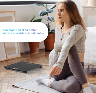 Báscula de baño digital Healthkeep negra
