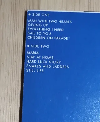 Men At Work -Two Hearts Vinile, stampa portoghese