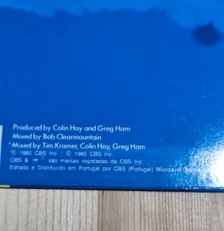 Men At Work -Two Hearts Vinile, stampa portoghese