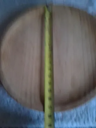 Set de 3 Platos de Madera Natural .Para para pulp