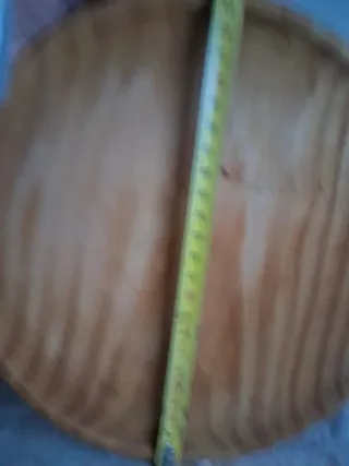 Set de 3 Platos de Madera Natural .Para para pulp