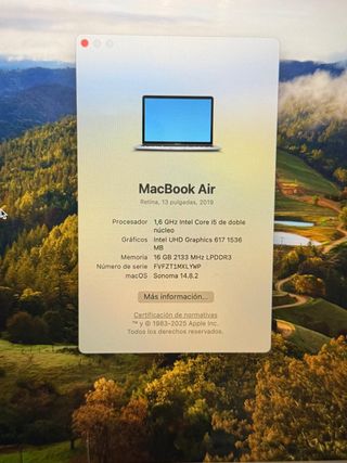 MACBOOK AIR 2019 I5/16/512