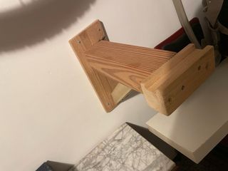 Soporte de madera para bicicleta