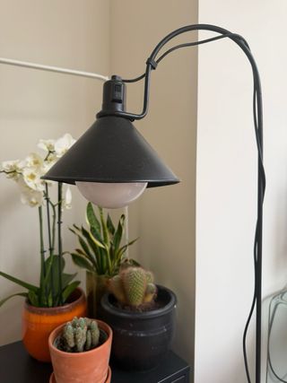 Lámpara de pie vintage negra