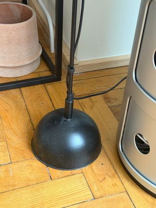 Lámpara de pie vintage negra