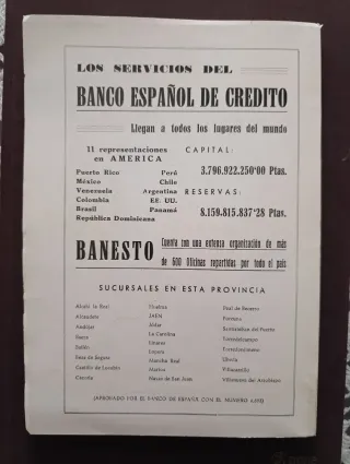 Libro fiestas conmemorativas de Bailén año 1968