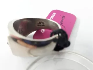 Anillo Time Force CR chapado Plata