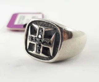 Anillo Time Force CR chapado Plata