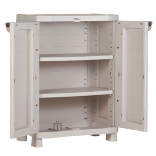 2 armarios de resina con baldas