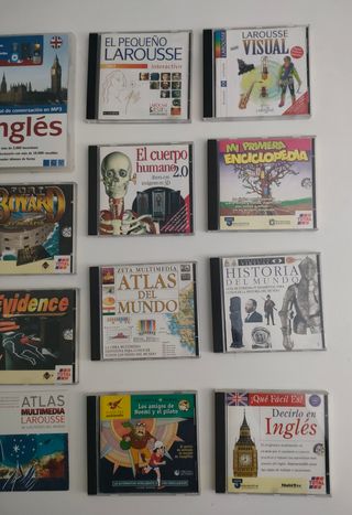 Lote 15 CD-ROM Juegos PC Educativos vintage 2000
