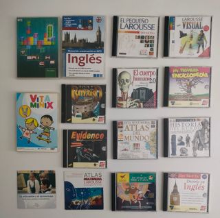 Lote 15 CD-ROM Juegos PC Educativos vintage 2000