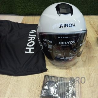 Casco de Moto Gris, M - Helios - Airoh
