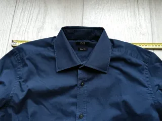 Camicia blu slim fit