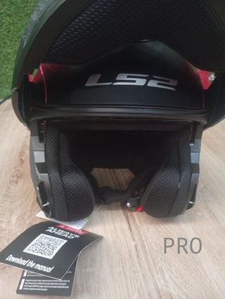 LS2, Casco modular moto STROBE II LUX negro rosa, M