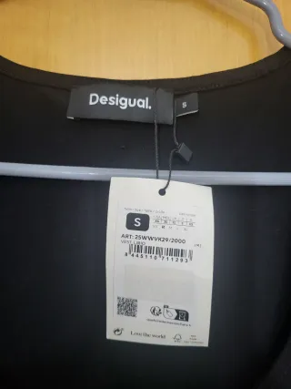 Vestido Desigual Negro con Estampado Floral