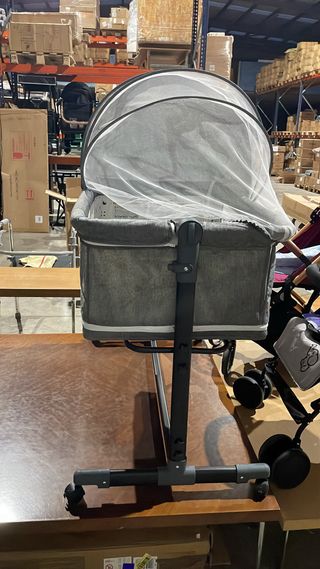 Minicuna completa gris