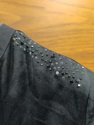 Blusa Negra Seda El Corte Inglés T.40