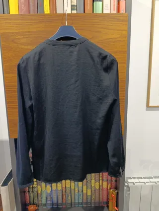 Blusa Negra Seda El Corte Inglés T.40