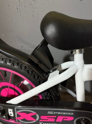 Bici Infantil con ruedines Toimsa Blanca y Rosa