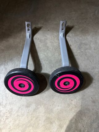 Bici Infantil con ruedines Toimsa Blanca y Rosa