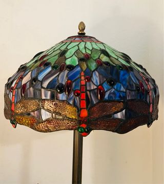 Gran Lámpara de pie  Tiffany Dragonfly Antigua