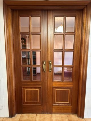 Puertas madera con y sin cristal Puert corredera