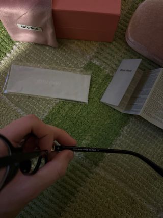Gafas de vista Miu Miu negras