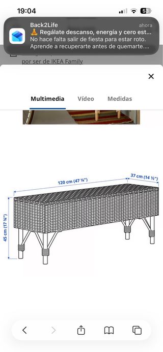 Banco Mimbre IKEA tolkning