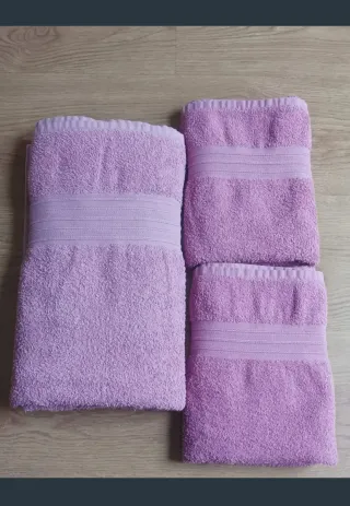 Juego de 3 toallas de rizo para baño