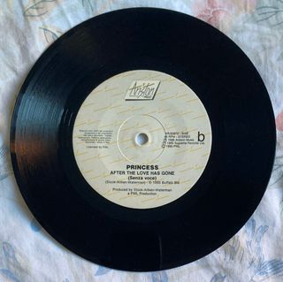 Princess - After The Love Has Gone (7") Synthpop