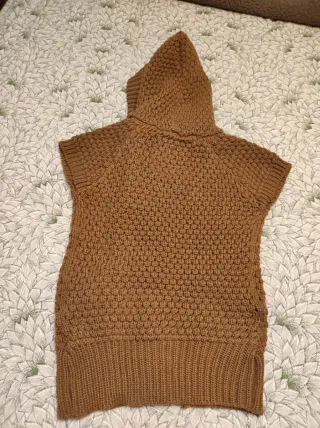 Chaleco Zara punto capucha Talla S