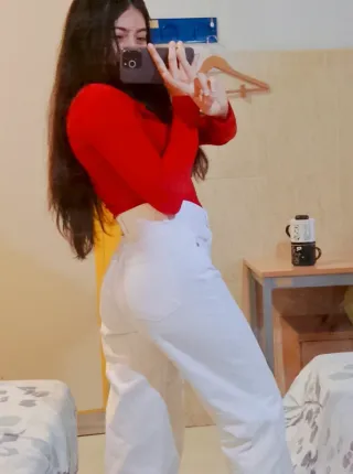 Pantalón Zara Culotte Tiro Alto Blanco