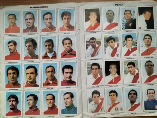 Álbum completo Mundial Fútbol México 1970.