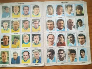 Álbum completo Mundial Fútbol México 1970.